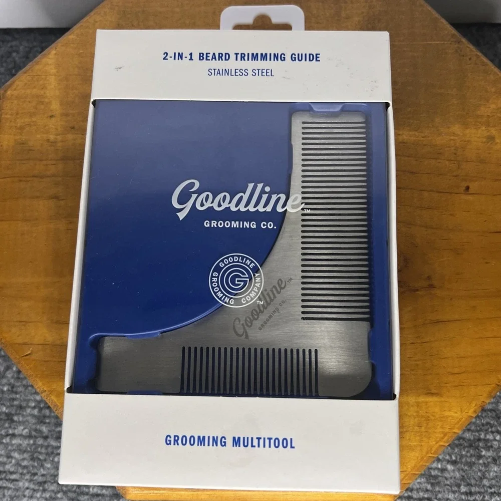 Goodline Grooming Company 2-In-1 Stainless Steel Beard Trimming Guide